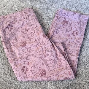 Knox rose dusty purple floral straight leg pant XL